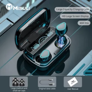 M30 Pro TWS Bluetooth Earbuds v5.2 With Touch Screen